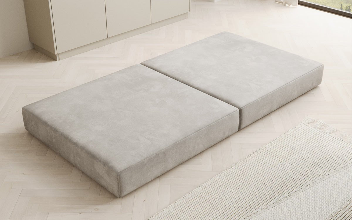 Luxuriöser Samt Beistellhocker Lazy: Stilvoller Pouf für Komfort und Eleganz