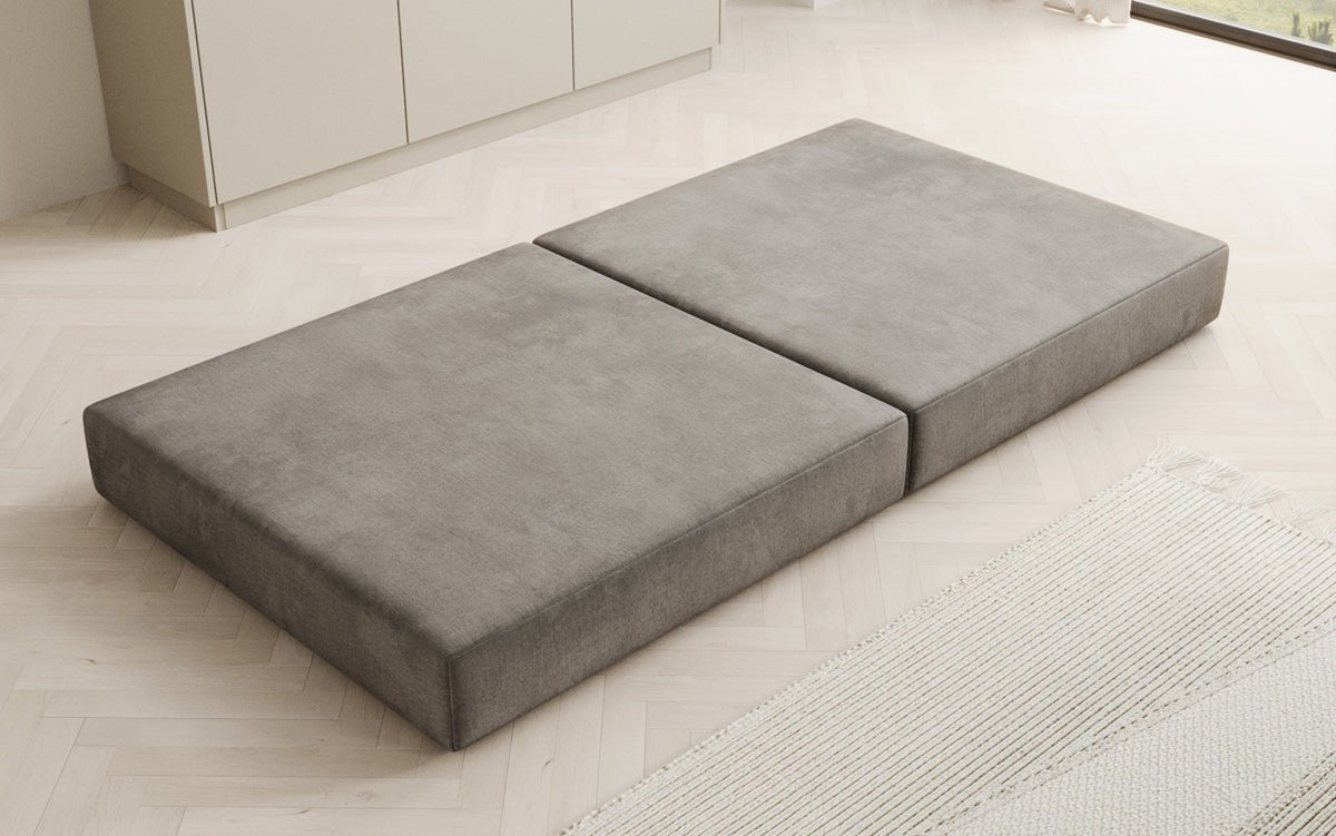 Luxuriöser Samt Beistellhocker Lazy: Stilvoller Pouf für Komfort und Eleganz