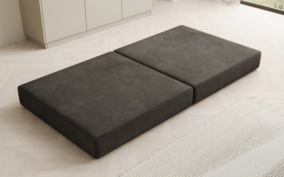 Luxuriöser Samt Beistellhocker Lazy: Stilvoller Pouf für Komfort und Eleganz