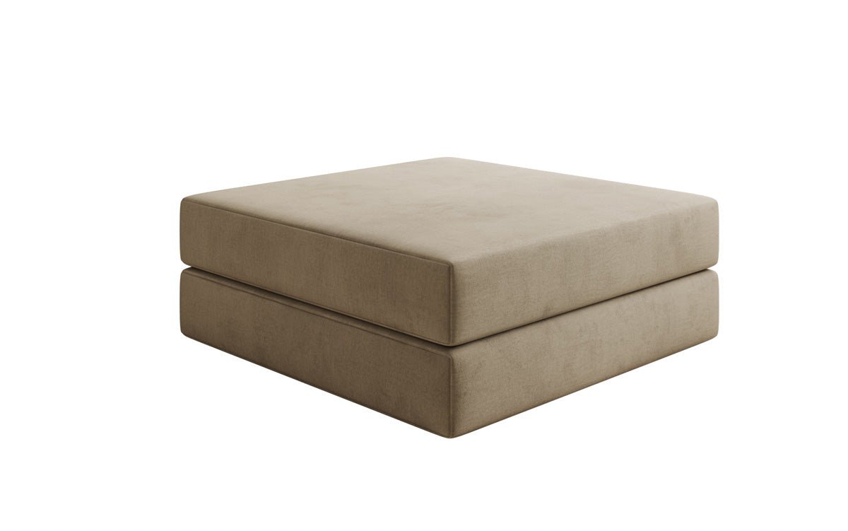 Luxuriöser Samt Beistellhocker Lazy: Stilvoller Pouf für Komfort und Eleganz