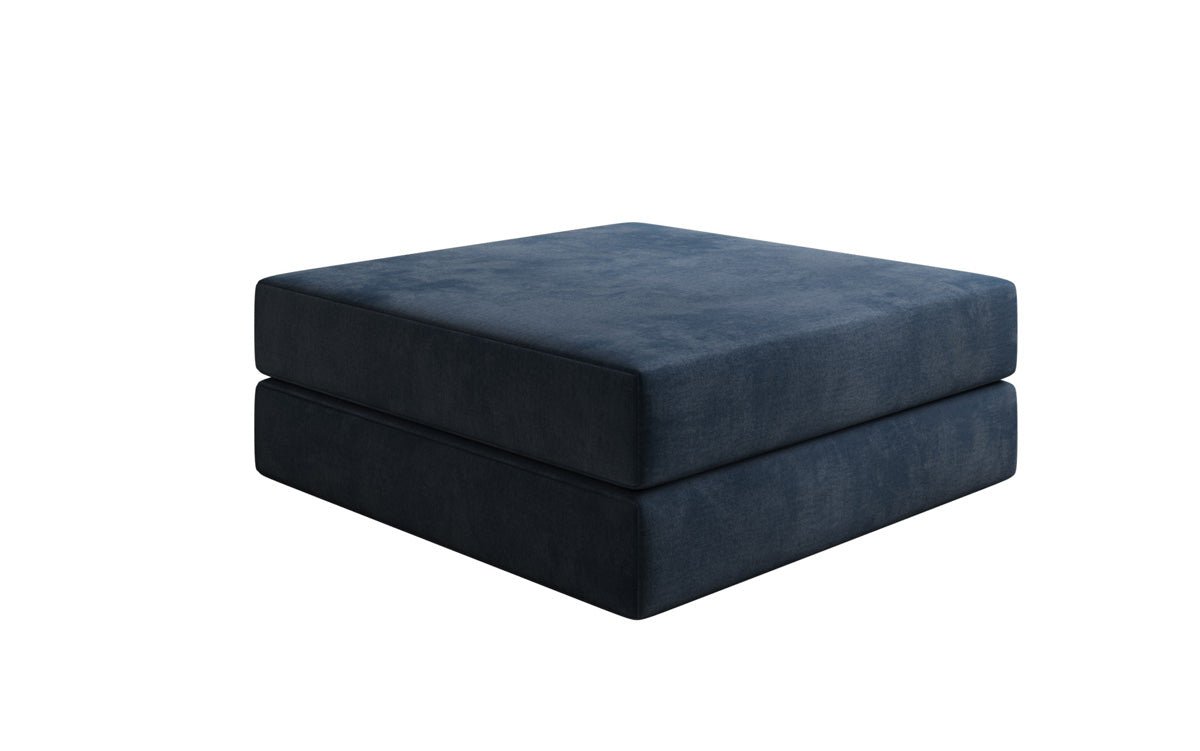 Luxuriöser Samt Beistellhocker Lazy: Stilvoller Pouf für Komfort und Eleganz