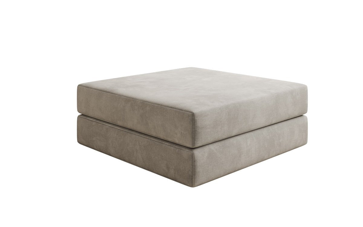 Luxuriöser Samt Beistellhocker Lazy: Stilvoller Pouf für Komfort und Eleganz