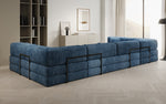 Lade das Bild in den Galerie-Viewer, Luxuriöses U-Sofa Lazy U aus Cord mit Schlaffunktion und Stauraum

