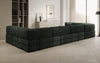 Luxuriöses U-Sofa Lazy U aus Cord mit Schlaffunktion und Stauraum