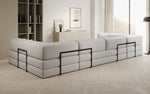 Lade das Bild in den Galerie-Viewer, Luxuriöses Designer U-Sofa Lazy Bouclé: Modern, Gemütlich, Vielseitig, mit Schlaffunktion
