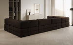 Lade das Bild in den Galerie-Viewer, Luxuriöses Designer U-Sofa Lazy Bouclé: Modern, Gemütlich, Vielseitig, mit Schlaffunktion

