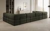 Luxuriöses Designer U-Sofa Lazy Bouclé: Modern, Gemütlich, Vielseitig, mit Schlaffunktion