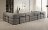 Luxuriöses Designer U-Sofa Lazy Bouclé: Modern, Gemütlich, Vielseitig, mit Schlaffunktion