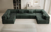 Luxuriöses U-Sofa Lazy U aus Cord mit Schlaffunktion und Stauraum