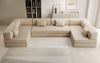 Luxuriöses Designer U-Sofa Lazy Bouclé: Modern, Gemütlich, Vielseitig, mit Schlaffunktion