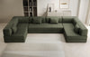 Luxuriöses Designer U-Sofa Lazy Bouclé: Modern, Gemütlich, Vielseitig, mit Schlaffunktion