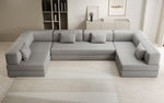 Lade das Bild in den Galerie-Viewer, Luxuriöses Designer U-Sofa Lazy Bouclé: Modern, Gemütlich, Vielseitig, mit Schlaffunktion
