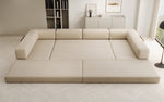 Lade das Bild in den Galerie-Viewer, Luxuriöses Designer U-Sofa Lazy Bouclé: Modern, Gemütlich, Vielseitig, mit Schlaffunktion
