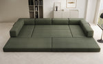 Lade das Bild in den Galerie-Viewer, Luxuriöses Designer U-Sofa Lazy Bouclé: Modern, Gemütlich, Vielseitig, mit Schlaffunktion
