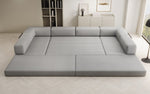 Lade das Bild in den Galerie-Viewer, Luxuriöses Designer U-Sofa Lazy Bouclé: Modern, Gemütlich, Vielseitig, mit Schlaffunktion
