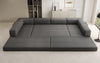 Luxuriöses Designer U-Sofa Lazy Bouclé: Modern, Gemütlich, Vielseitig, mit Schlaffunktion