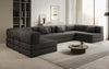 Luxuriöses Designer U-Sofa Lazy Bouclé: Modern, Gemütlich, Vielseitig, mit Schlaffunktion