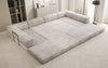 Luxuriöses U-Sofa Lazy U aus Cord mit Schlaffunktion und Stauraum
