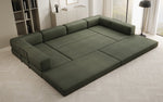 Lade das Bild in den Galerie-Viewer, Luxuriöses Designer U-Sofa Lazy Bouclé: Modern, Gemütlich, Vielseitig, mit Schlaffunktion

