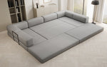 Lade das Bild in den Galerie-Viewer, Luxuriöses Designer U-Sofa Lazy Bouclé: Modern, Gemütlich, Vielseitig, mit Schlaffunktion

