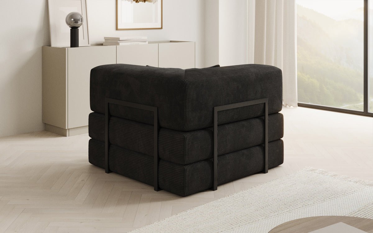 Luxuriöser Cord Designer Sessel: Bequemer Relax-Sofa-Sessel für Modernes Wohnzimmer