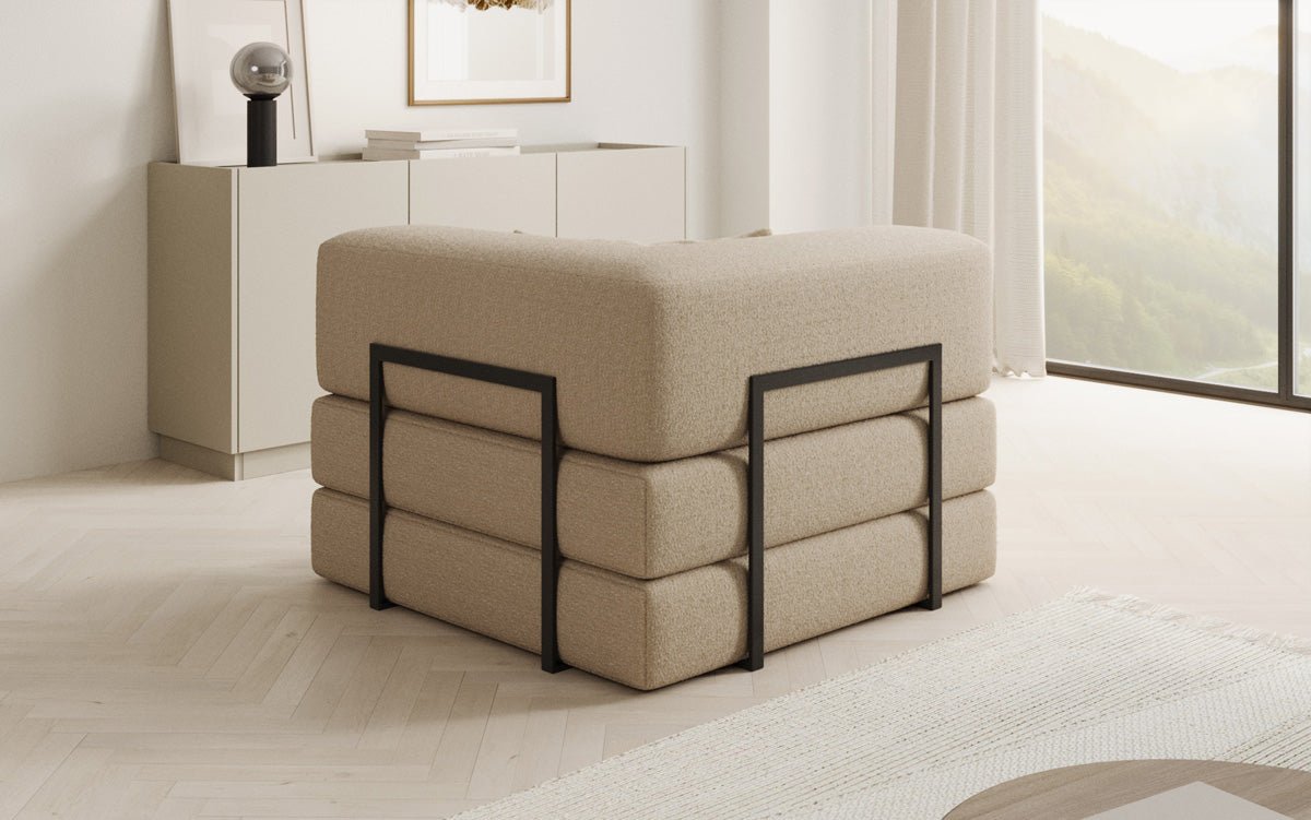 Gemütlicher Designer Bouclé Sofa-Sessel: Stilvoller Komfort für Ihr Zuhause