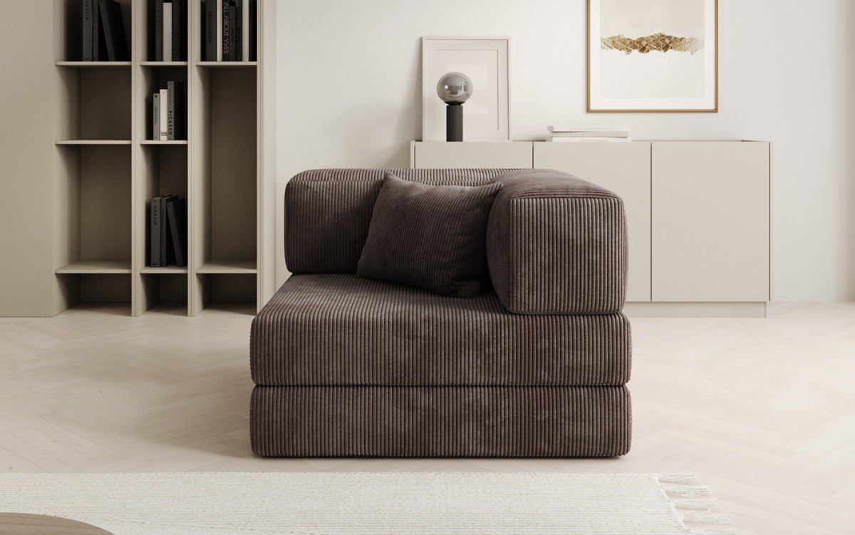 Luxuriöser Cord Designer Sessel: Bequemer Relax-Sofa-Sessel für Modernes Wohnzimmer