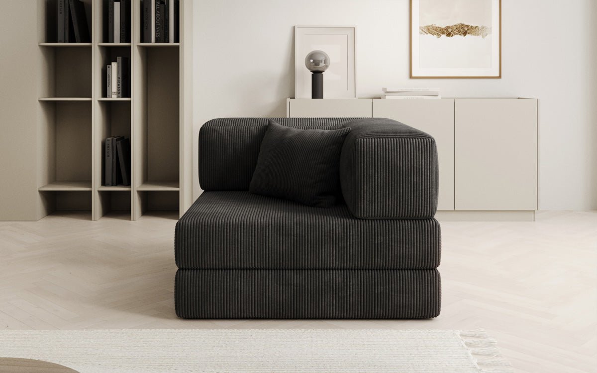 Luxuriöser Cord Designer Sessel: Bequemer Relax-Sofa-Sessel für Modernes Wohnzimmer