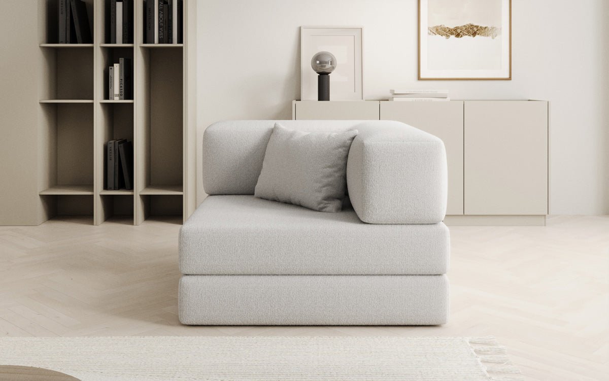 Gemütlicher Designer Bouclé Sofa-Sessel: Stilvoller Komfort für Ihr Zuhause