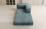 Lade das Bild in den Galerie-Viewer, Gemütlicher Designer Cord Sessel mit Lazy Funktion für modernes Wohnzimmer
