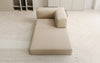 Luxuriöser Lazy Bouclé Designer Sofa-Sessel mit Schlaffunktion und Stauraum