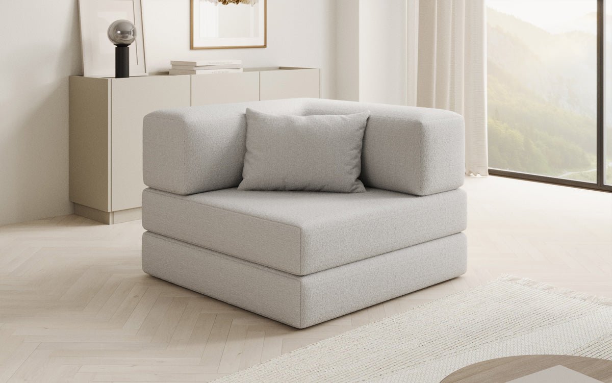 Gemütlicher Designer Bouclé Sofa-Sessel: Stilvoller Komfort für Ihr Zuhause