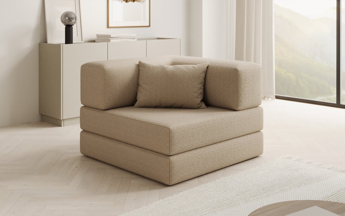 Gemütlicher Designer Bouclé Sofa-Sessel: Stilvoller Komfort für Ihr Zuhause