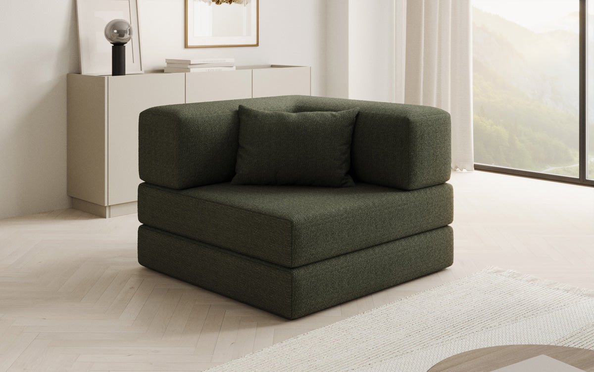 Gemütlicher Designer Bouclé Sofa-Sessel: Stilvoller Komfort für Ihr Zuhause