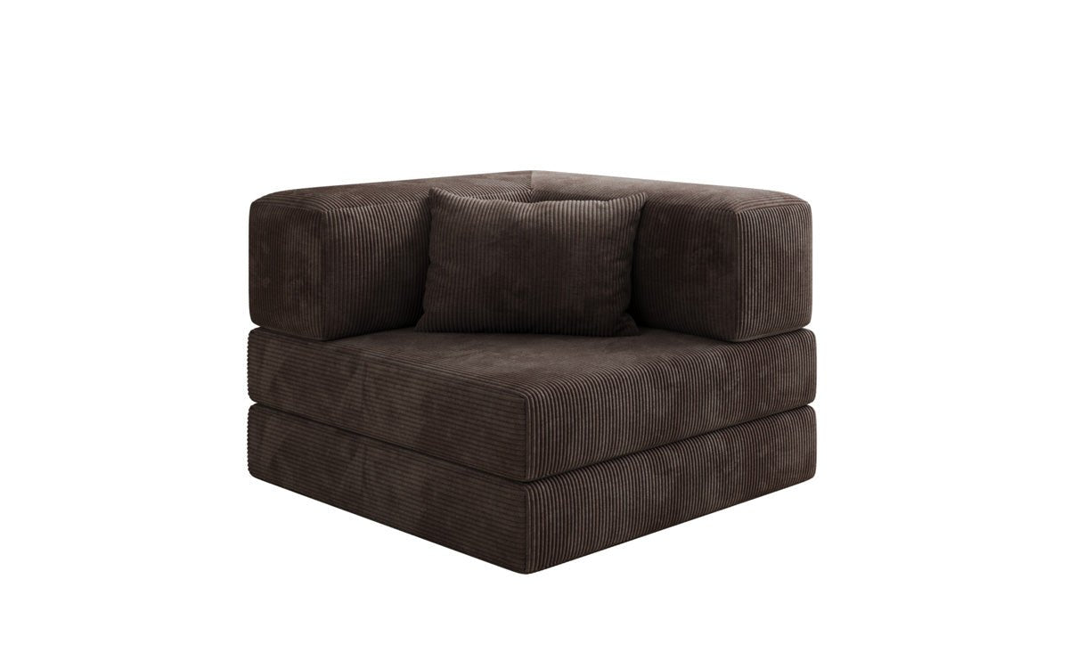 Luxuriöser Cord Designer Sessel: Bequemer Relax-Sofa-Sessel für Modernes Wohnzimmer