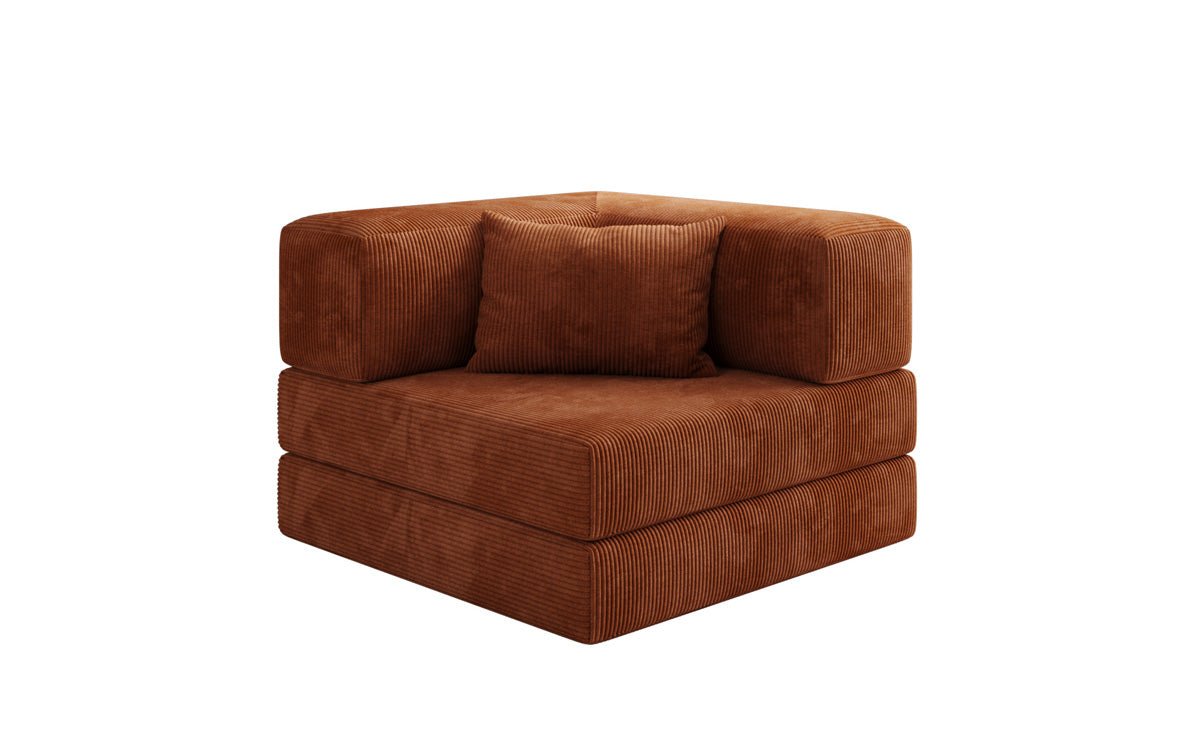 Luxuriöser Cord Designer Sessel: Bequemer Relax-Sofa-Sessel für Modernes Wohnzimmer