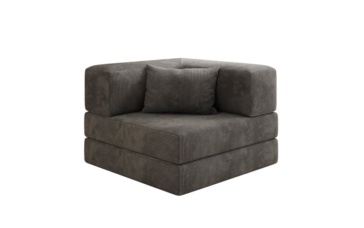 Luxuriöser Cord Designer Sessel: Bequemer Relax-Sofa-Sessel für Modernes Wohnzimmer