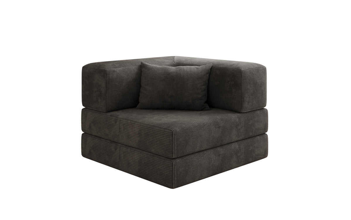 Luxuriöser Cord Designer Sessel: Bequemer Relax-Sofa-Sessel für Modernes Wohnzimmer
