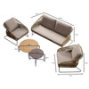 Luxuriöses Veleno Garten Lounge Set – Elegantes Aluminium Gestell für Outdoor Luxus