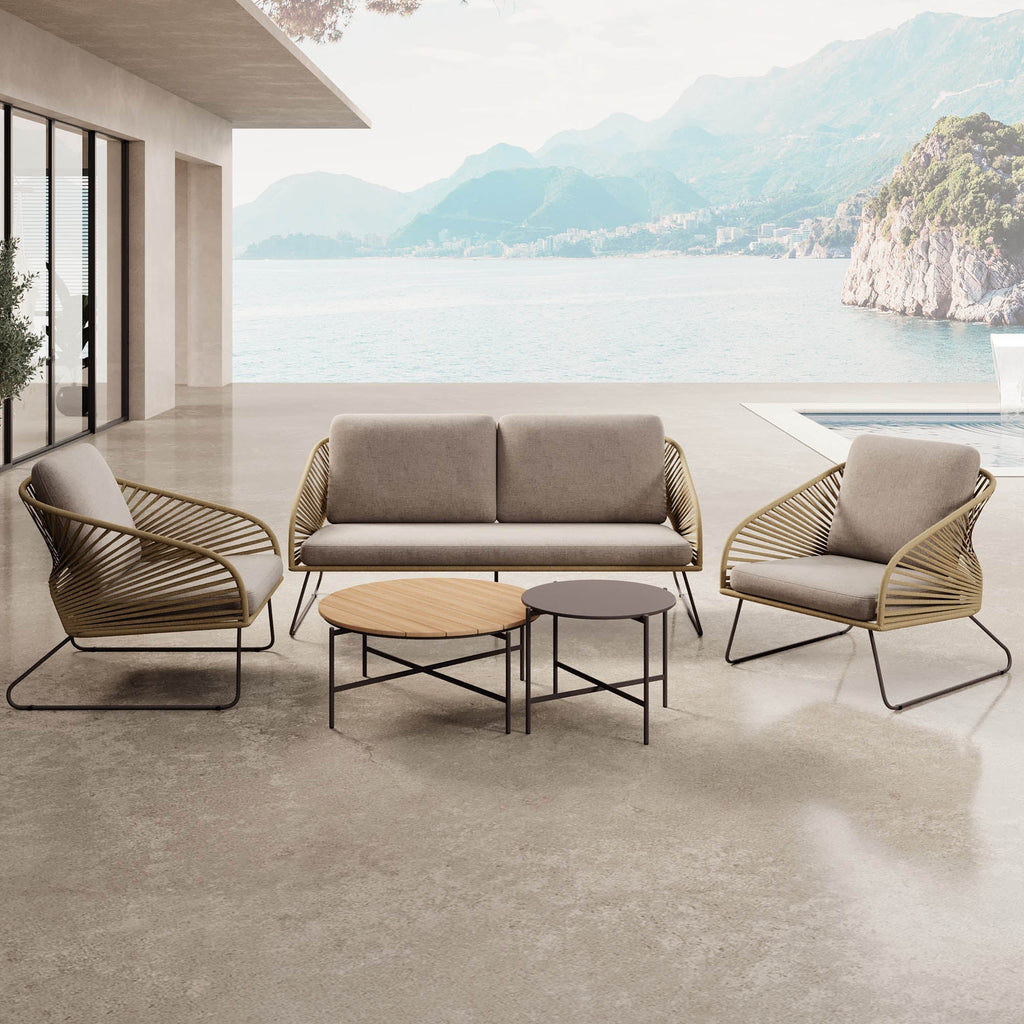 Luxuriöses Veleno Garten Lounge Set – Elegantes Aluminium Gestell für Outdoor Luxus