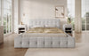 Designer Polsterbett Lena Bouclé mit Bettkasten und Stauraum – Modernes Schlafzimmer Komfort