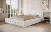 Designer Polsterbett Lena Bouclé mit Bettkasten und Stauraum – Modernes Schlafzimmer Komfort