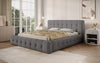 Designer Polsterbett Lena Bouclé mit Bettkasten und Stauraum – Modernes Schlafzimmer Komfort