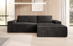 Lade das Bild in den Galerie-Viewer, Corino Designer Ecksofa aus Cordstoff mit Schlaffunktion und Klappfunktion
