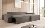 Lade das Bild in den Galerie-Viewer, Corino Designer Ecksofa aus Cordstoff mit Schlaffunktion und Klappfunktion
