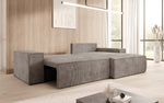 Lade das Bild in den Galerie-Viewer, Corino Designer Ecksofa aus Cordstoff mit Schlaffunktion und Klappfunktion
