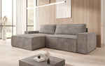 Lade das Bild in den Galerie-Viewer, Corino Designer Ecksofa aus Cordstoff mit Schlaffunktion und Klappfunktion
