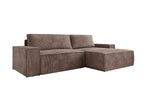 Lade das Bild in den Galerie-Viewer, Corino Designer Ecksofa aus Cordstoff mit Schlaffunktion und Klappfunktion
