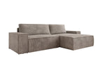 Lade das Bild in den Galerie-Viewer, Corino Designer Ecksofa aus Cordstoff mit Schlaffunktion und Klappfunktion
