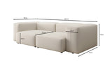 Lade das Bild in den Galerie-Viewer, Designer Gemütliches 2-Sitzer Stoffsofa: Modern, Komfortabel &amp; Stylisch für Ihr Zuhause
